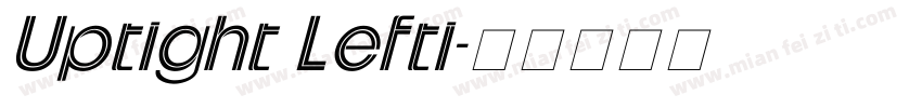 Uptight Lefti字体转换